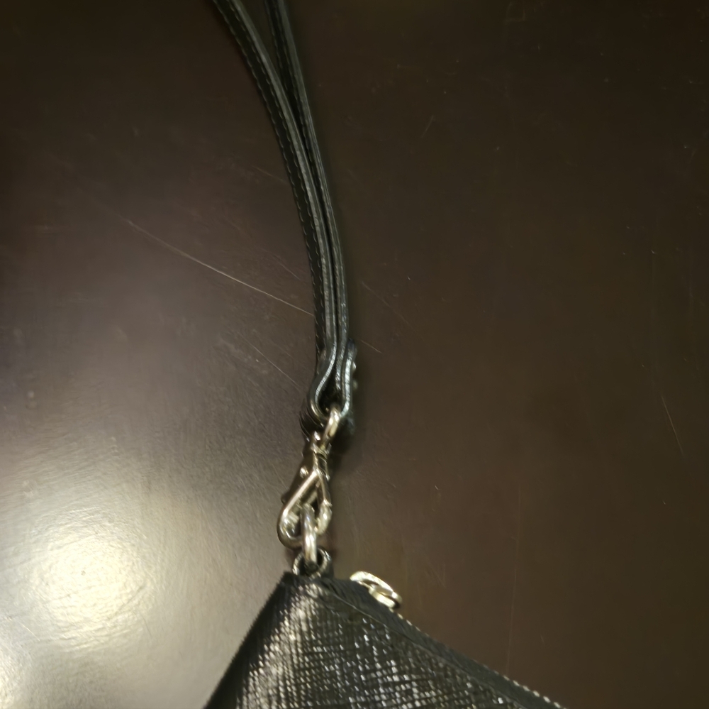 Nordstrom Brand Zip Saffiano Leather Wallet with Wristlet Strap - Picture 9 of 12